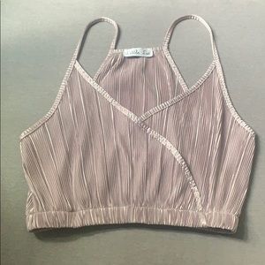 Little Lie Pleated Crop Top